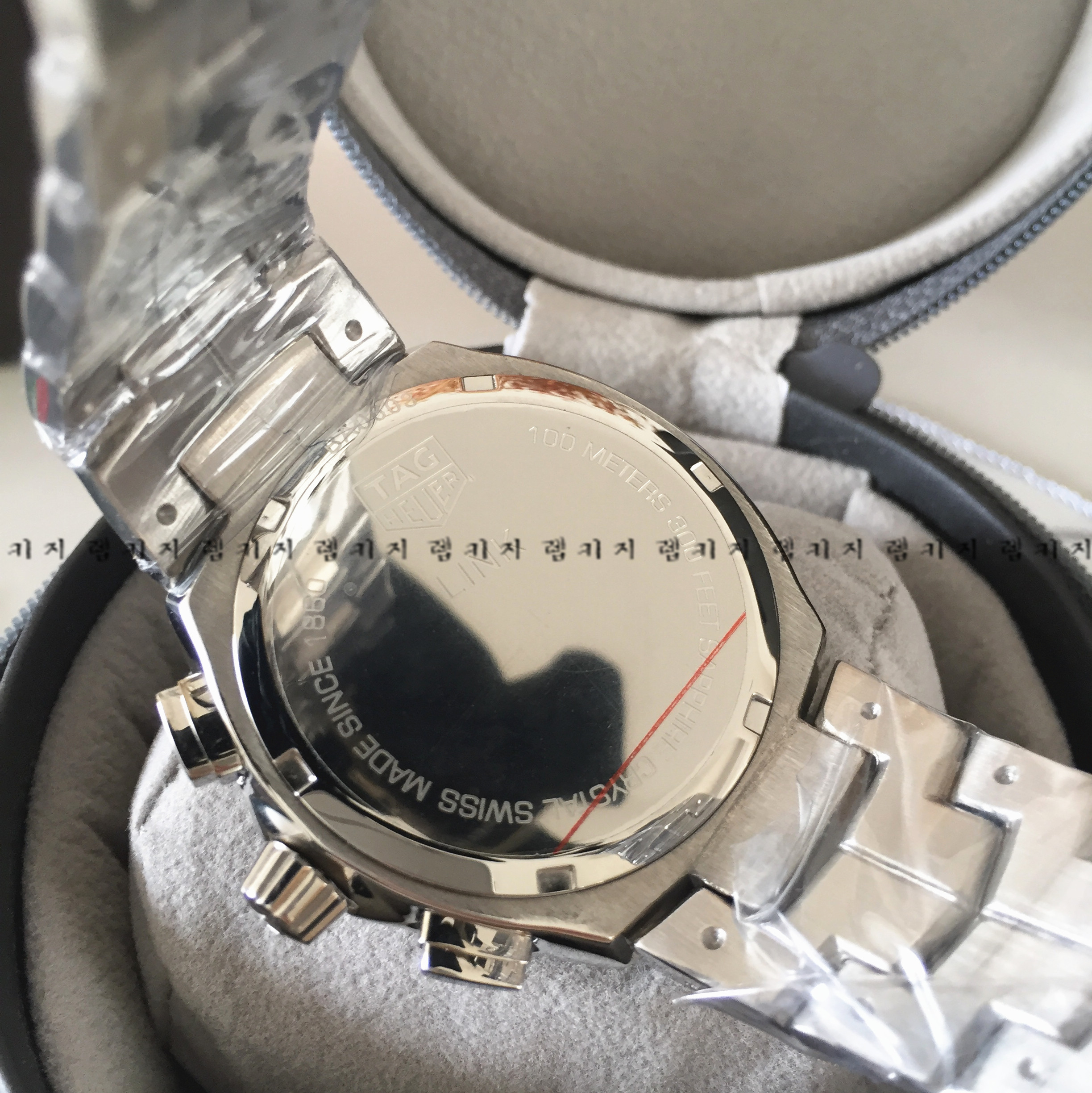 태그호이어 블랙다이얼 칼리버 17 메탈시계